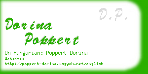 dorina poppert business card